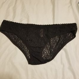 Very Used Black Lace Panties