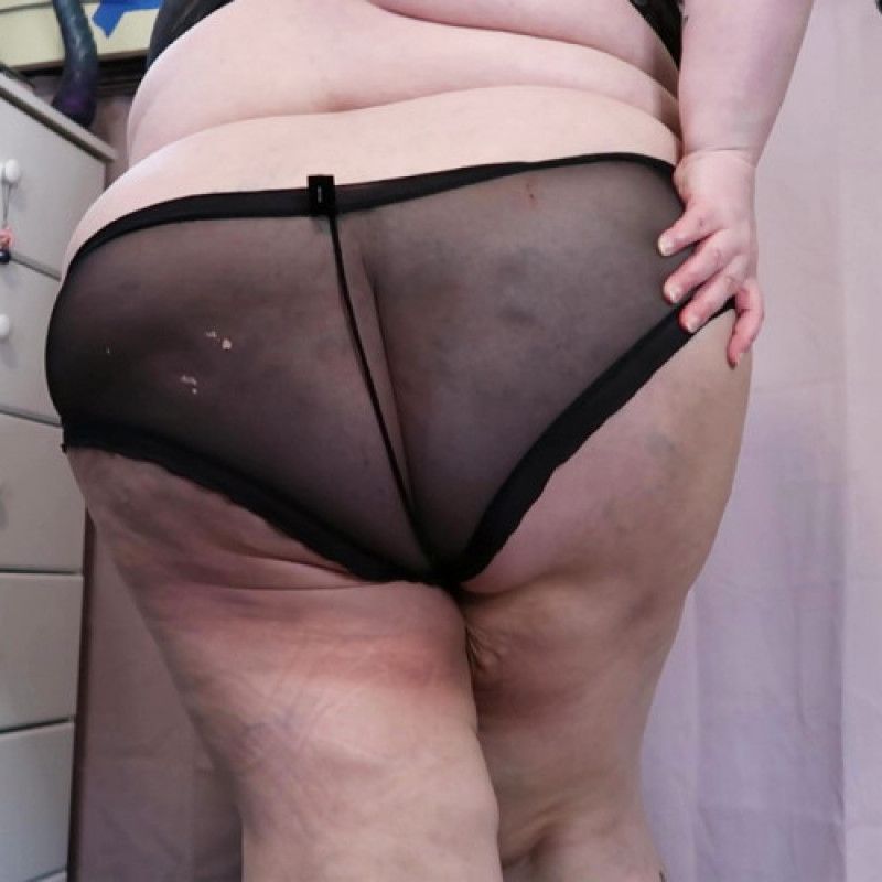 Black Mesh Panties