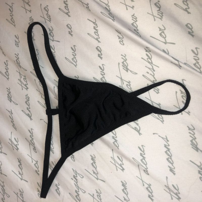 Black G String Thong