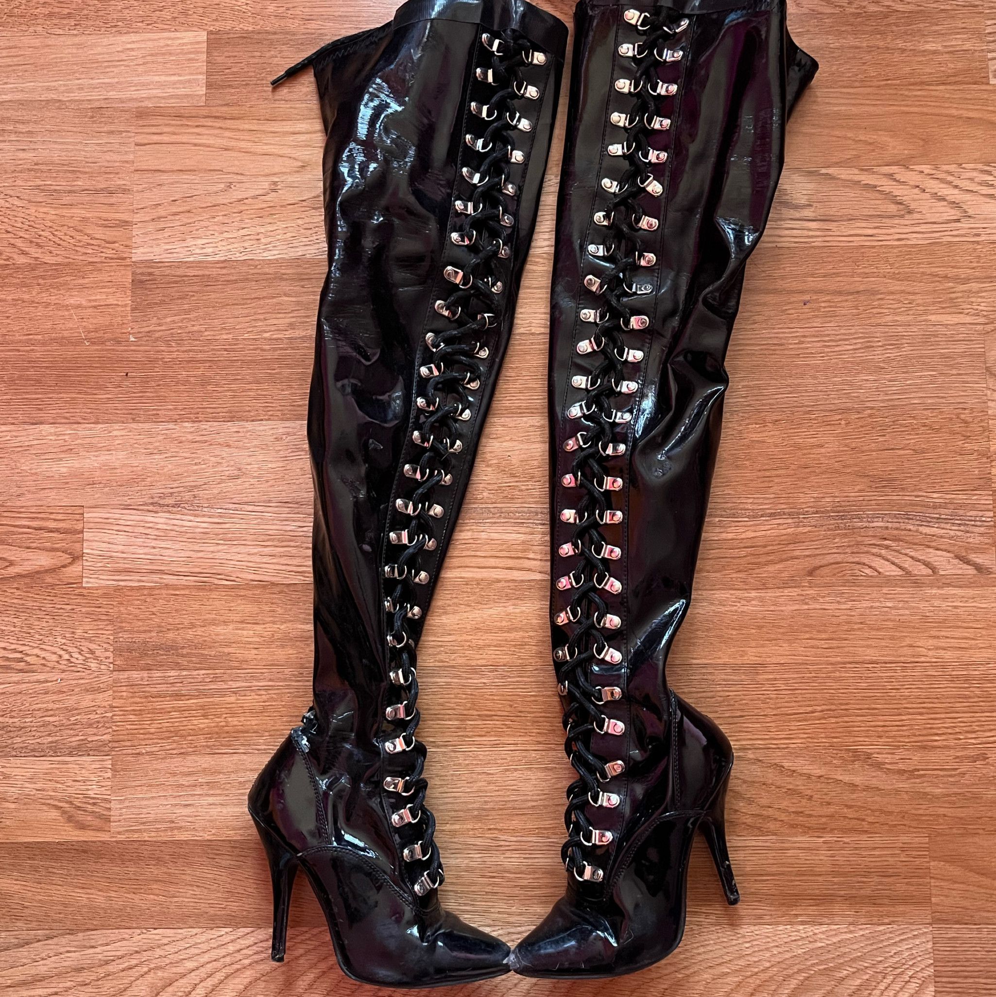 Thigh High Lace Up Boots