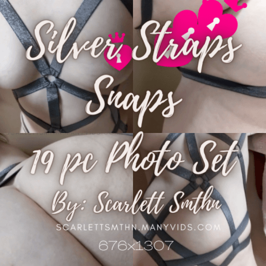 Silver Strap Snaps 19pc Photo Set