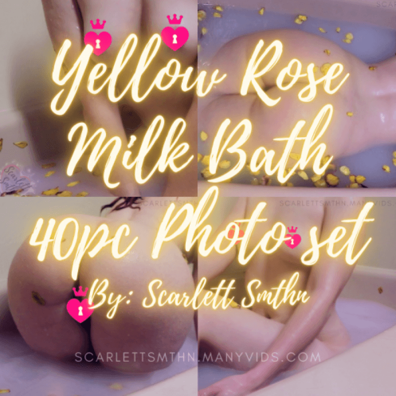 Yellow Rose Milk Bath 40 Pc Photo set