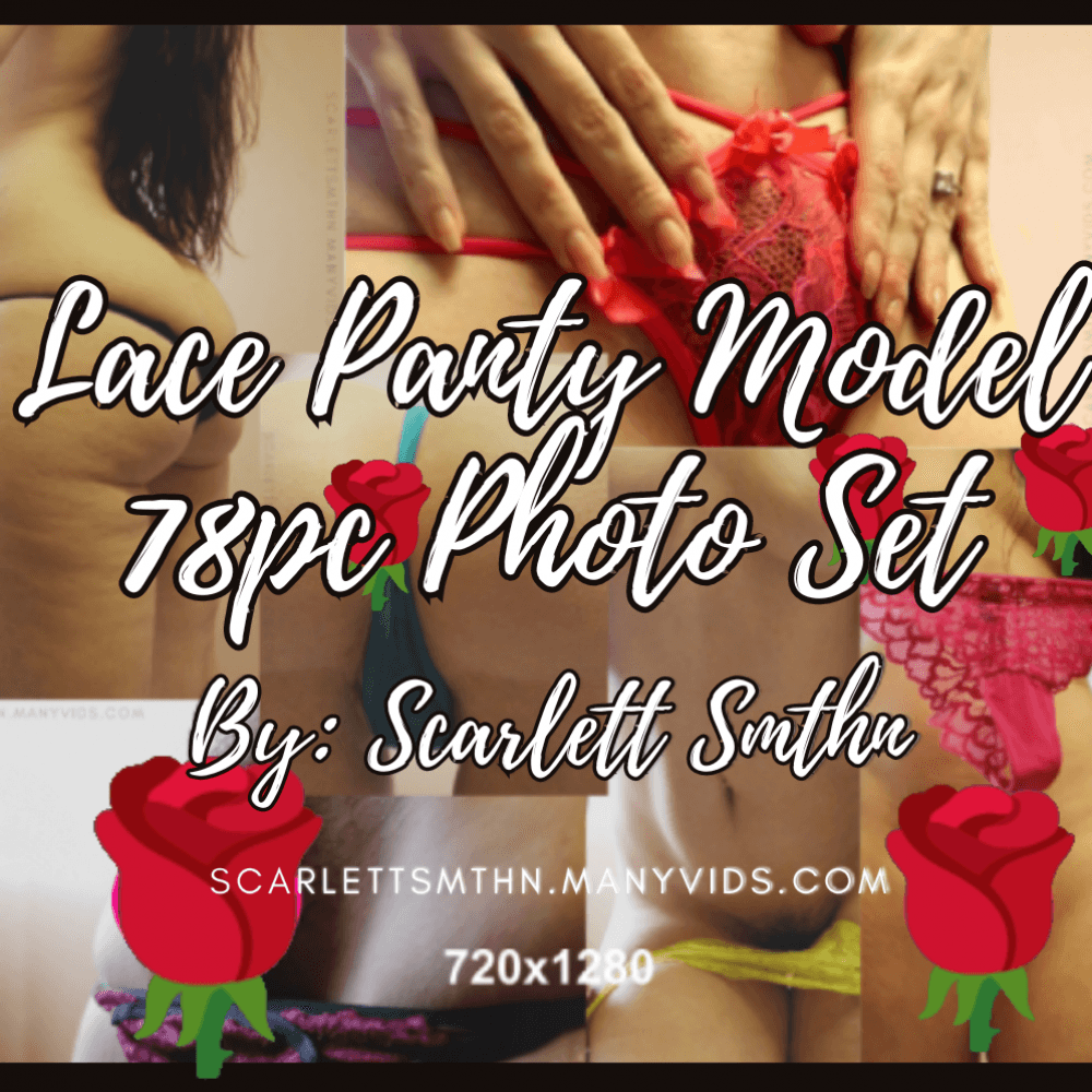 Lace Panty Model 78pc Photo Set