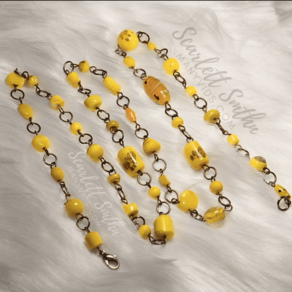 Yellow Beaded Necklace