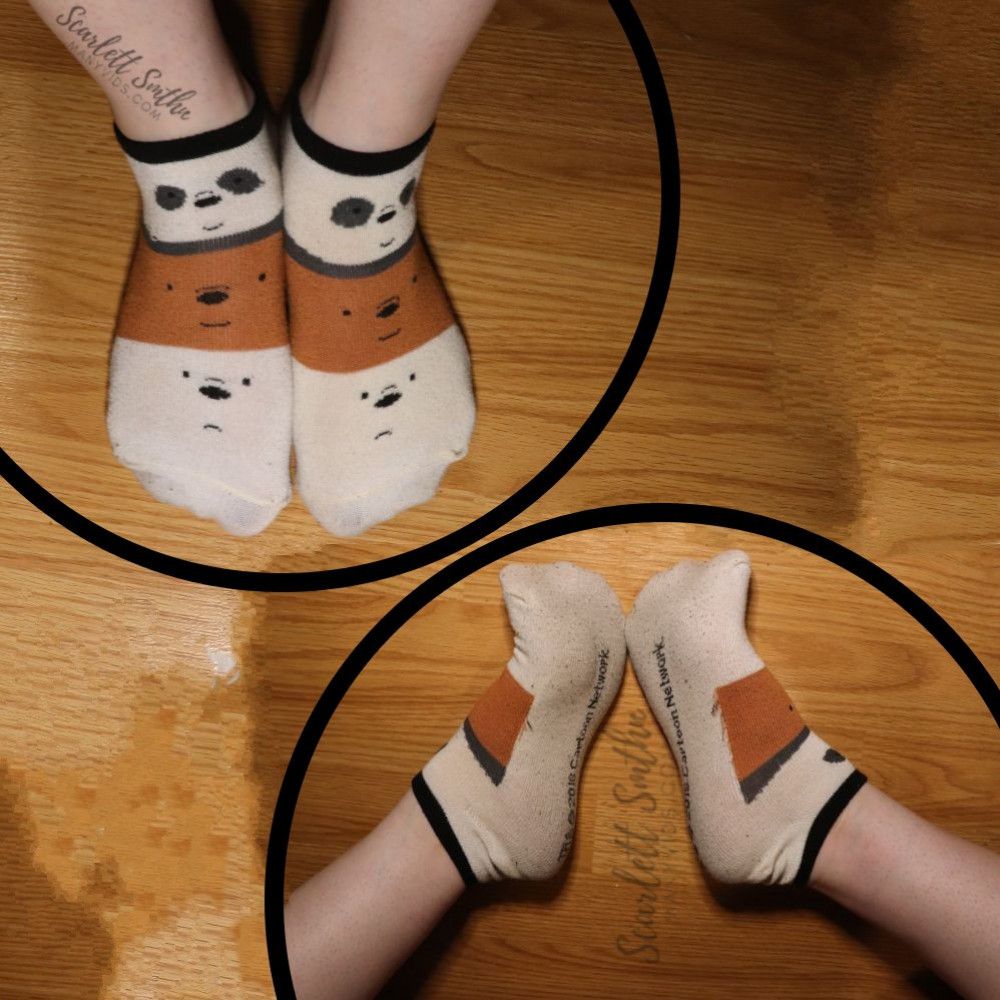 smelly We Bare Bears ankle socks