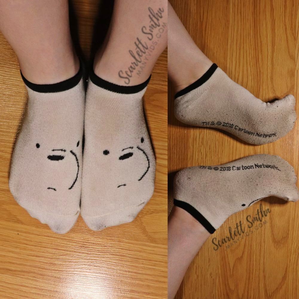 smelly Ice bear ankle socks