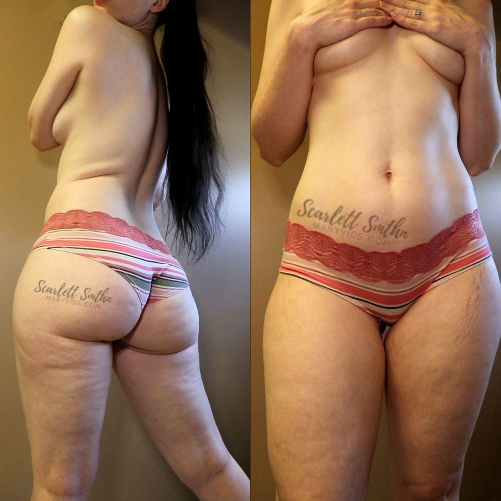 Striped Coral Hip Hugger Panties