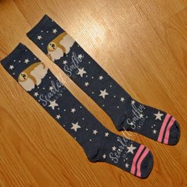 Sloth and stars socks