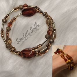 Handmade Wire Wrap Beaded Bracelet