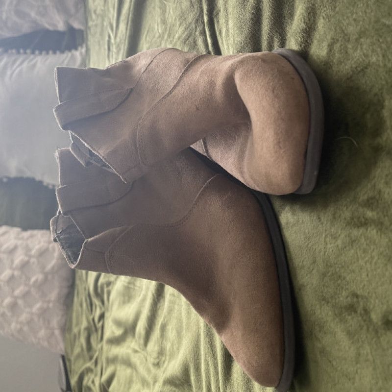 Beige booties