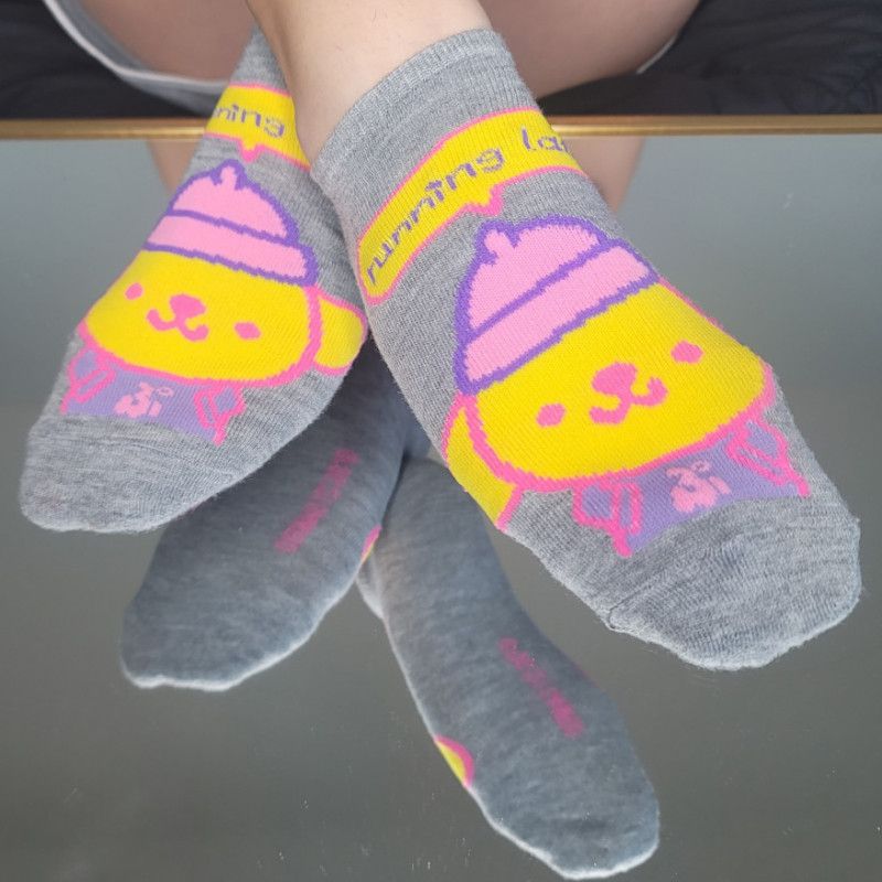 Grey Pompompurin Socks