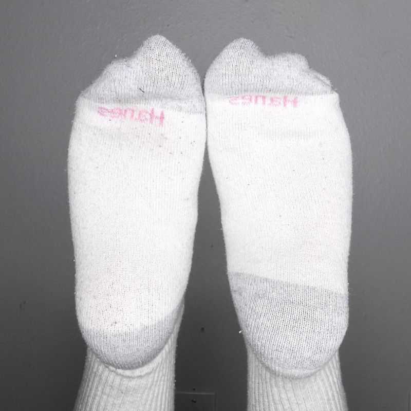 White crew socks