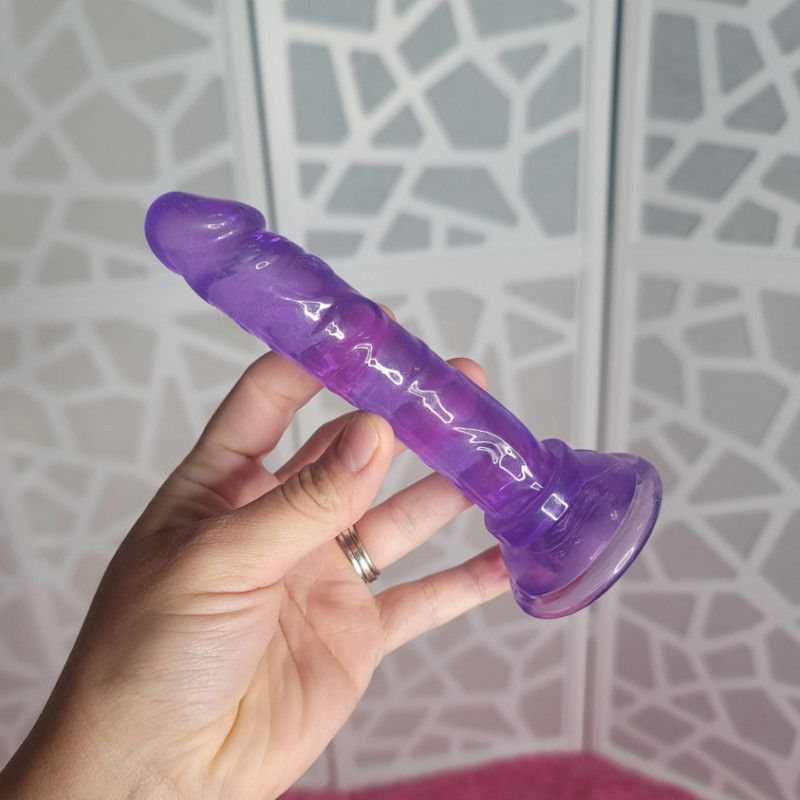 Purple Skinny Dildo