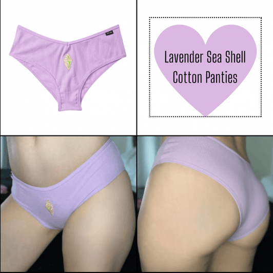 Lavender Shell Cotton Panties