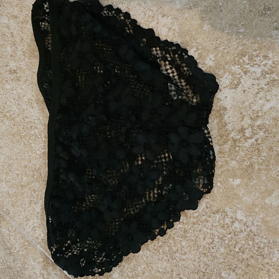 Black lace undies