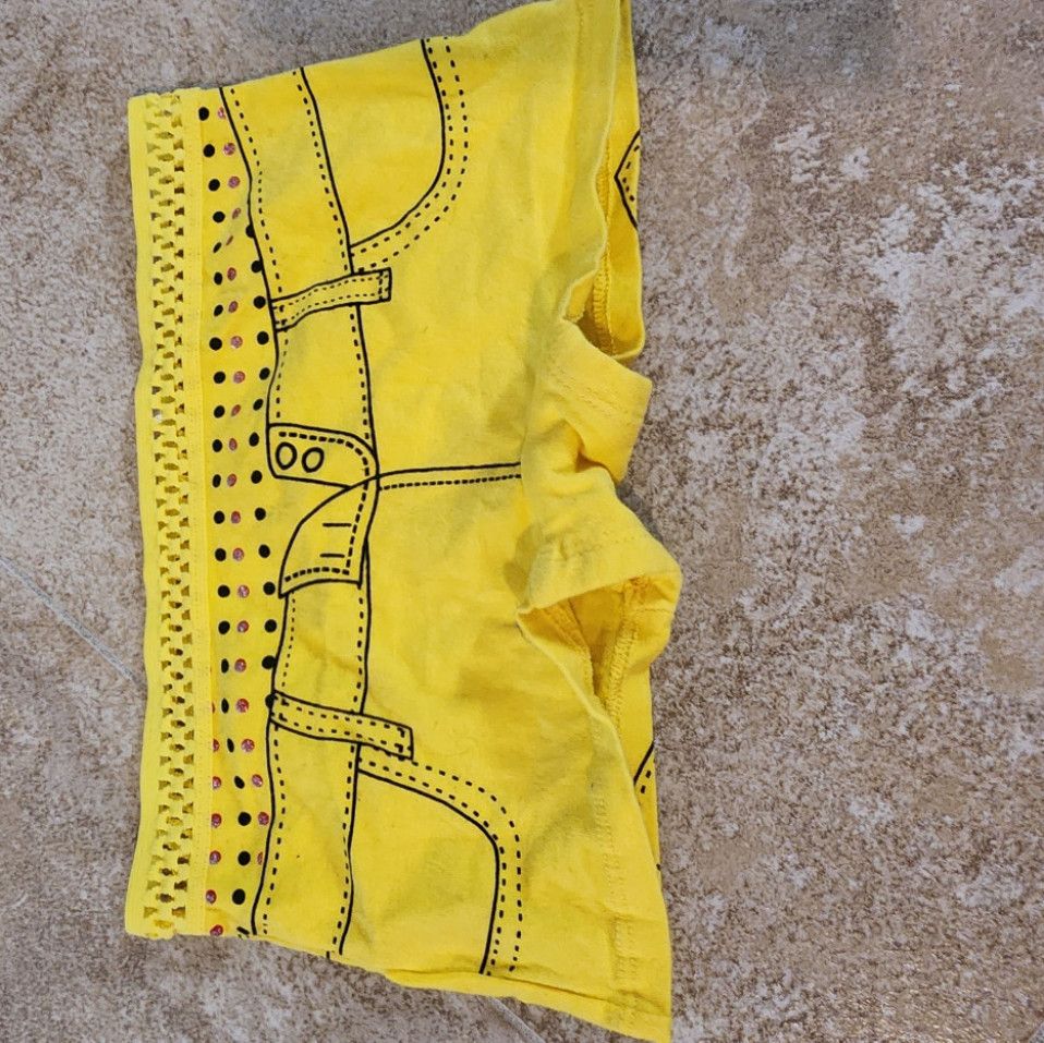 Yellow cotton boyshorts