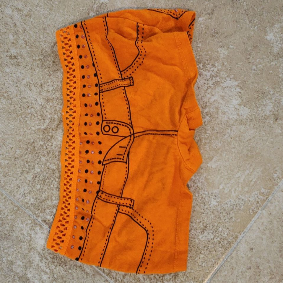 Orange boyshorts