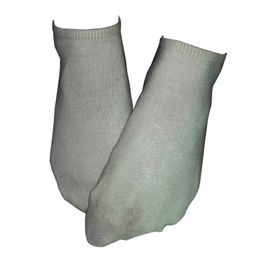 White worn training socks