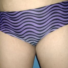 Purple stripe panties