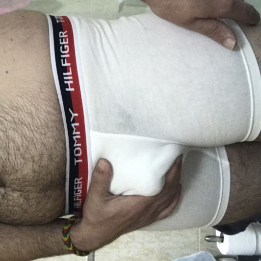 Photoshoot in branded underwear