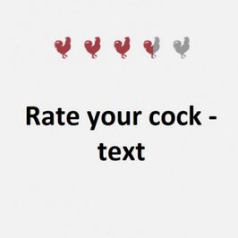 Quick TEXT dick rating