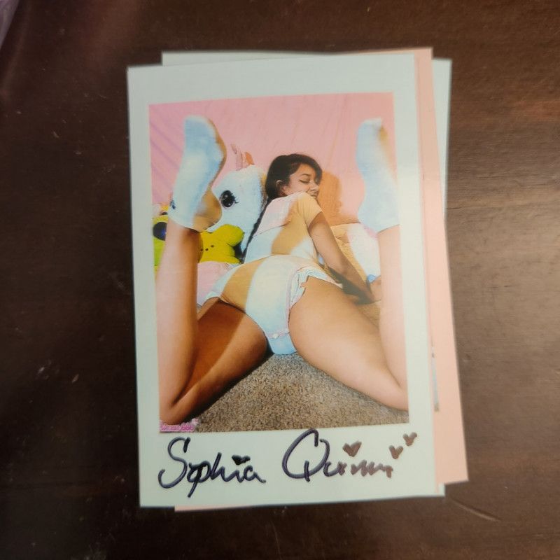 Autographed Princess Polaroids