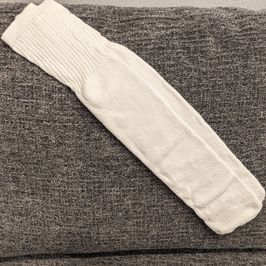 Knee High White Tube Socks