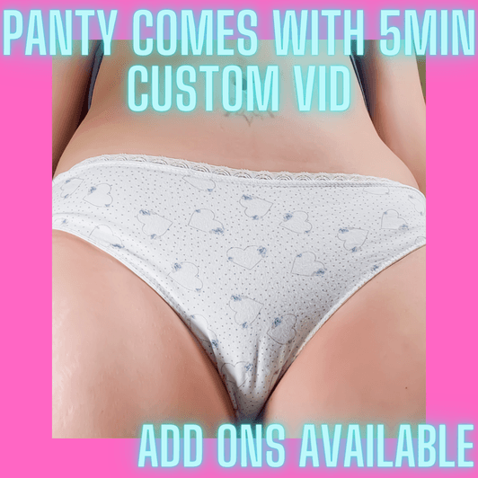 Panties with 5 min personalized video