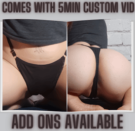 Panties with 5 min personalized Video