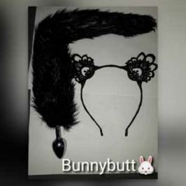 Kitty butt plug tail and accessories