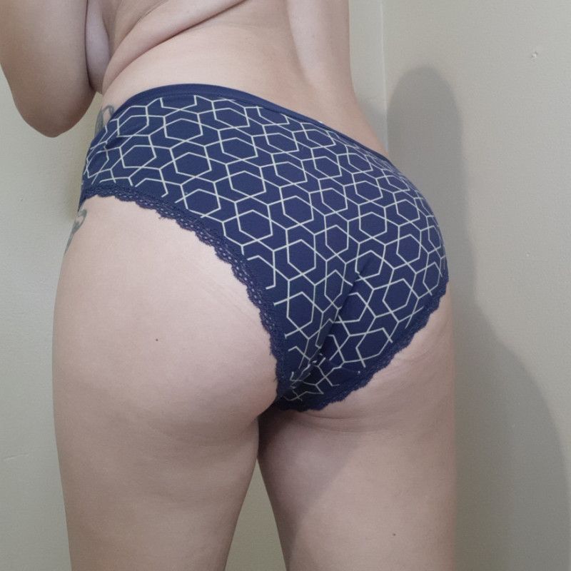 Cotton blue design panties