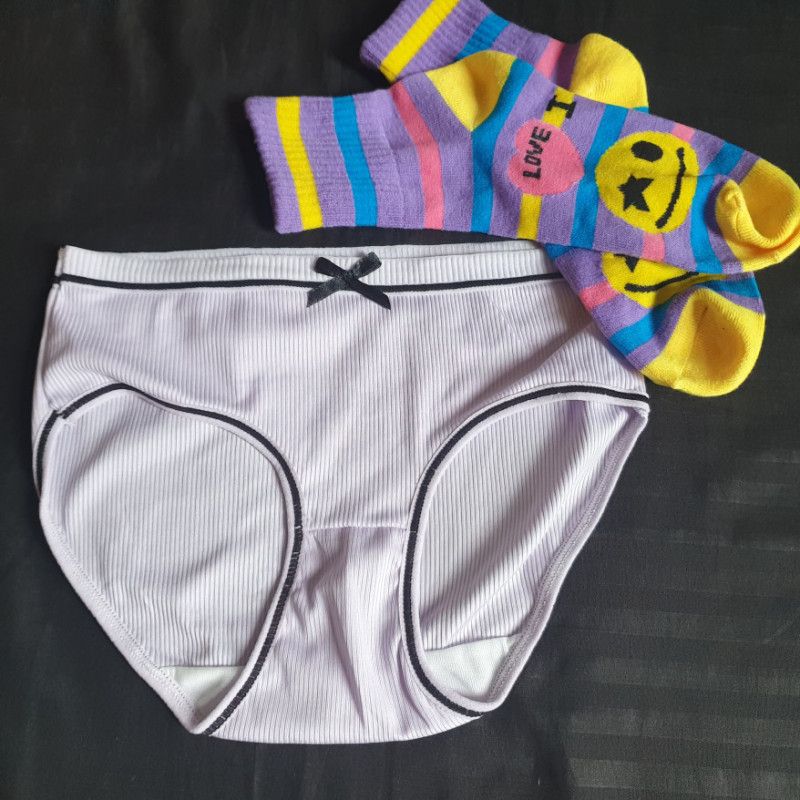 Grey N Purple Panty Socks Bundle 1