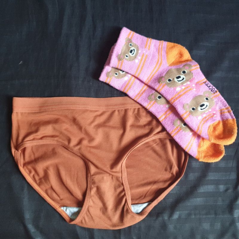 Orange N Pink Panty Socks Bundle 2