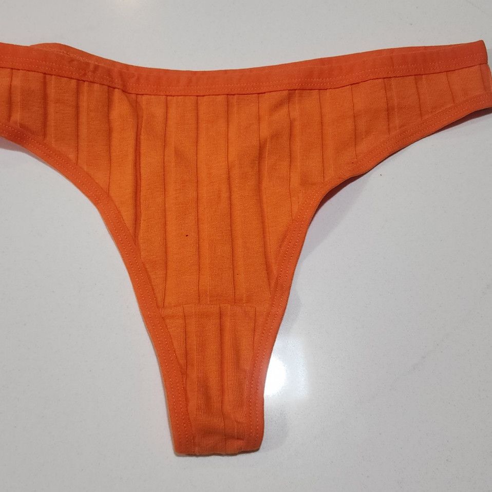 Worn Orange Cotton Milf Panties!