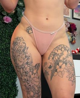 Pink Cotton G String Thong