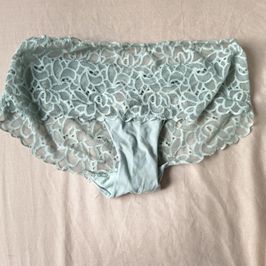 Worn Green Knickers Size M