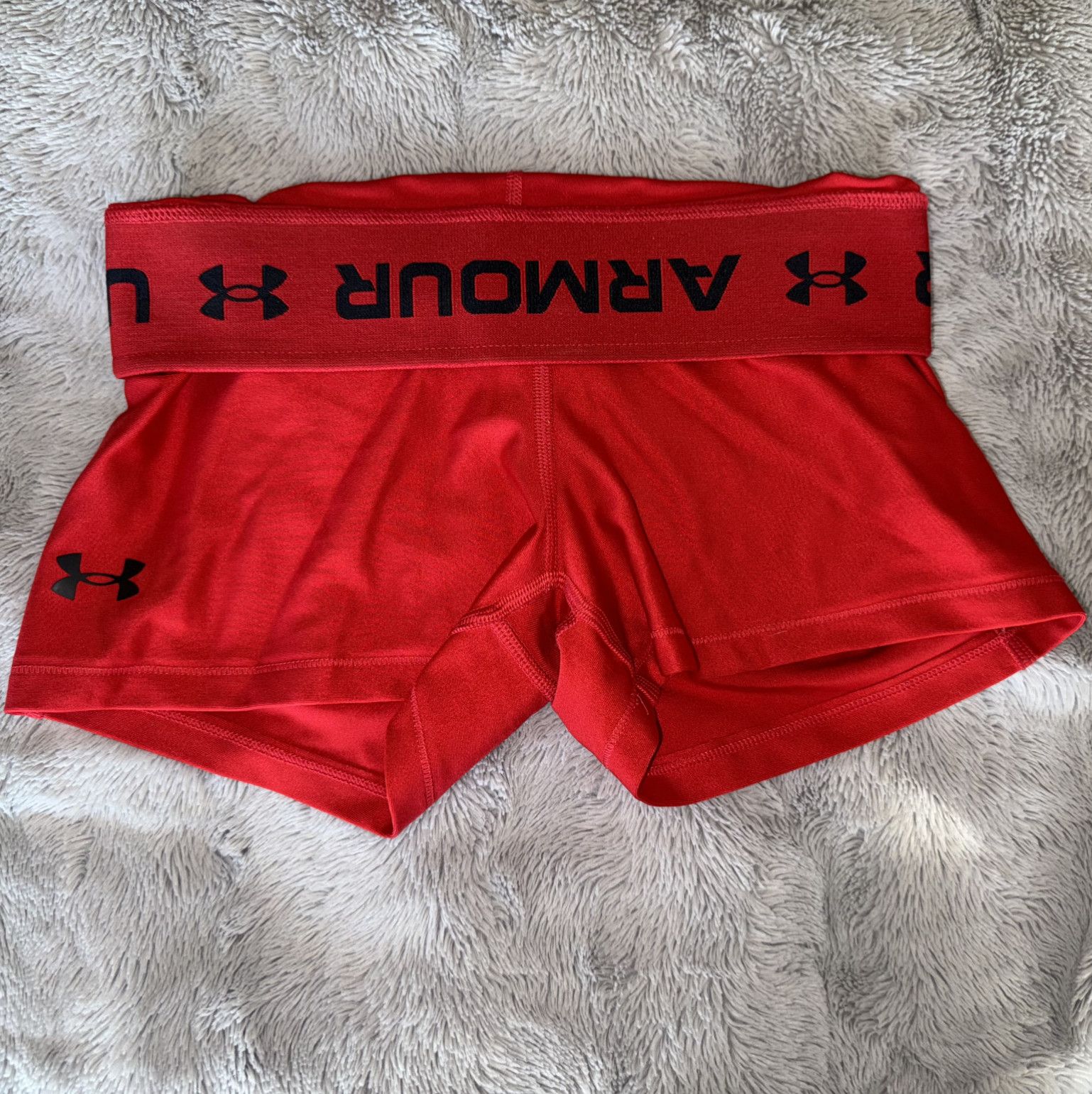 Red Under Armour Workout Shorts