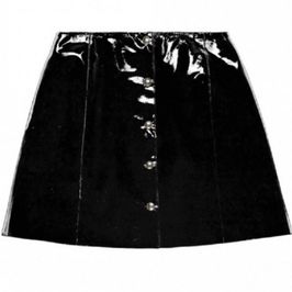 Patent leather skirt