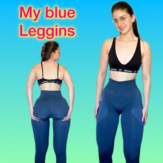 my blue leggins