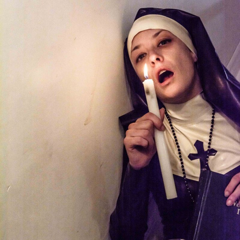 Latex Nun By Candlelight