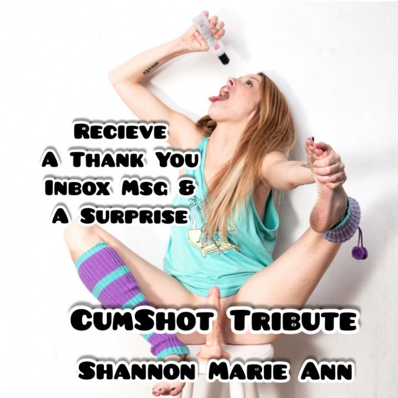 Cum Tribute With Inbox Surprise Thank You