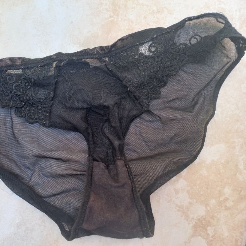 Black dirty panties