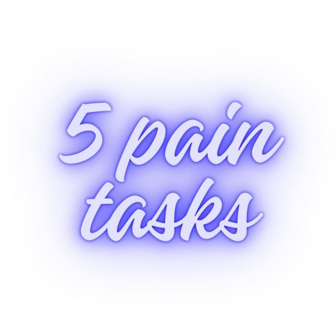 5 pain tasks