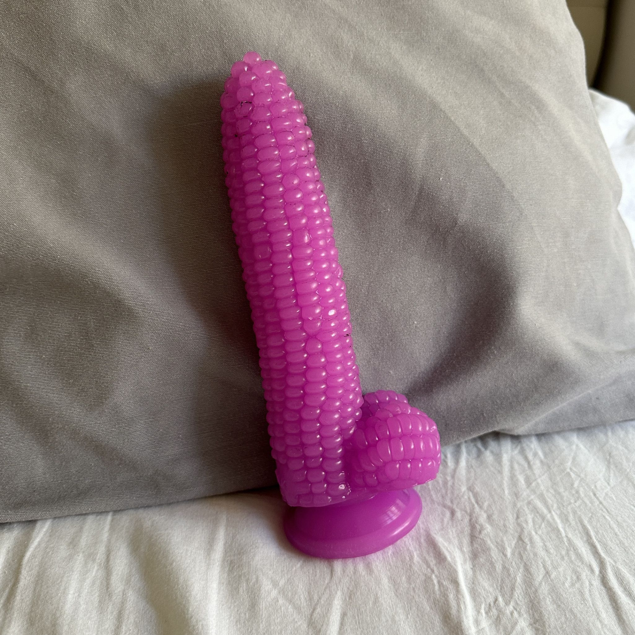 Unique Textured Purple Corn Dildo Sex Toy