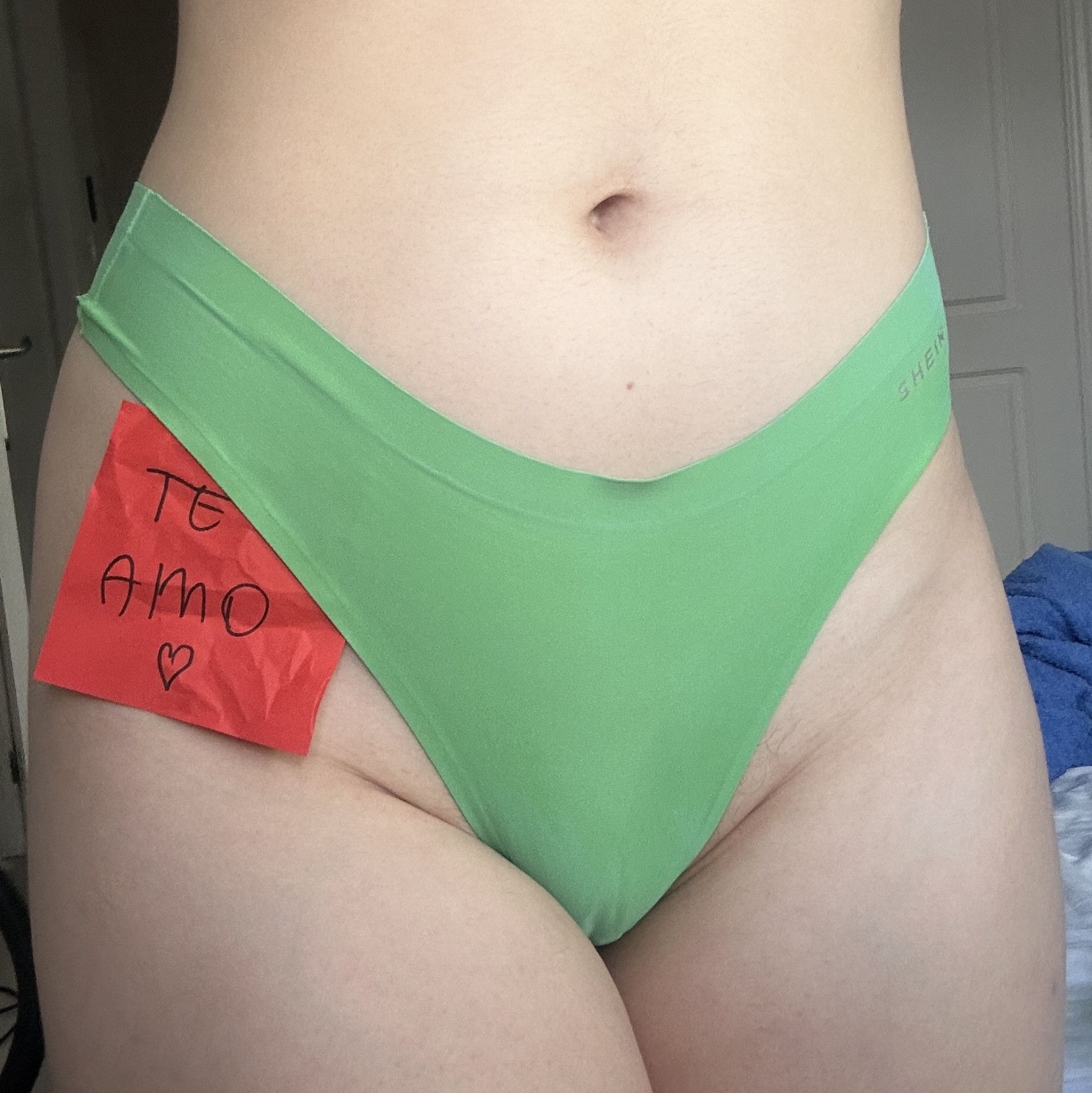 Bright Green Silky Hipster Panties