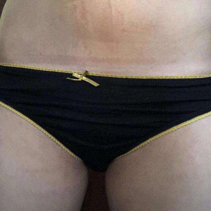 Black and Yellow Panties