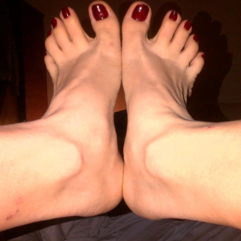 Set of my enameled feet