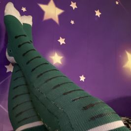 Knee High Slytherin Socks