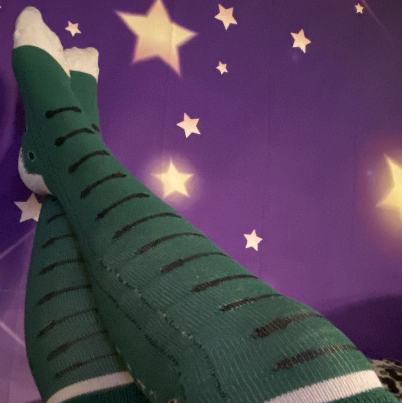 Knee High Slytherin Socks