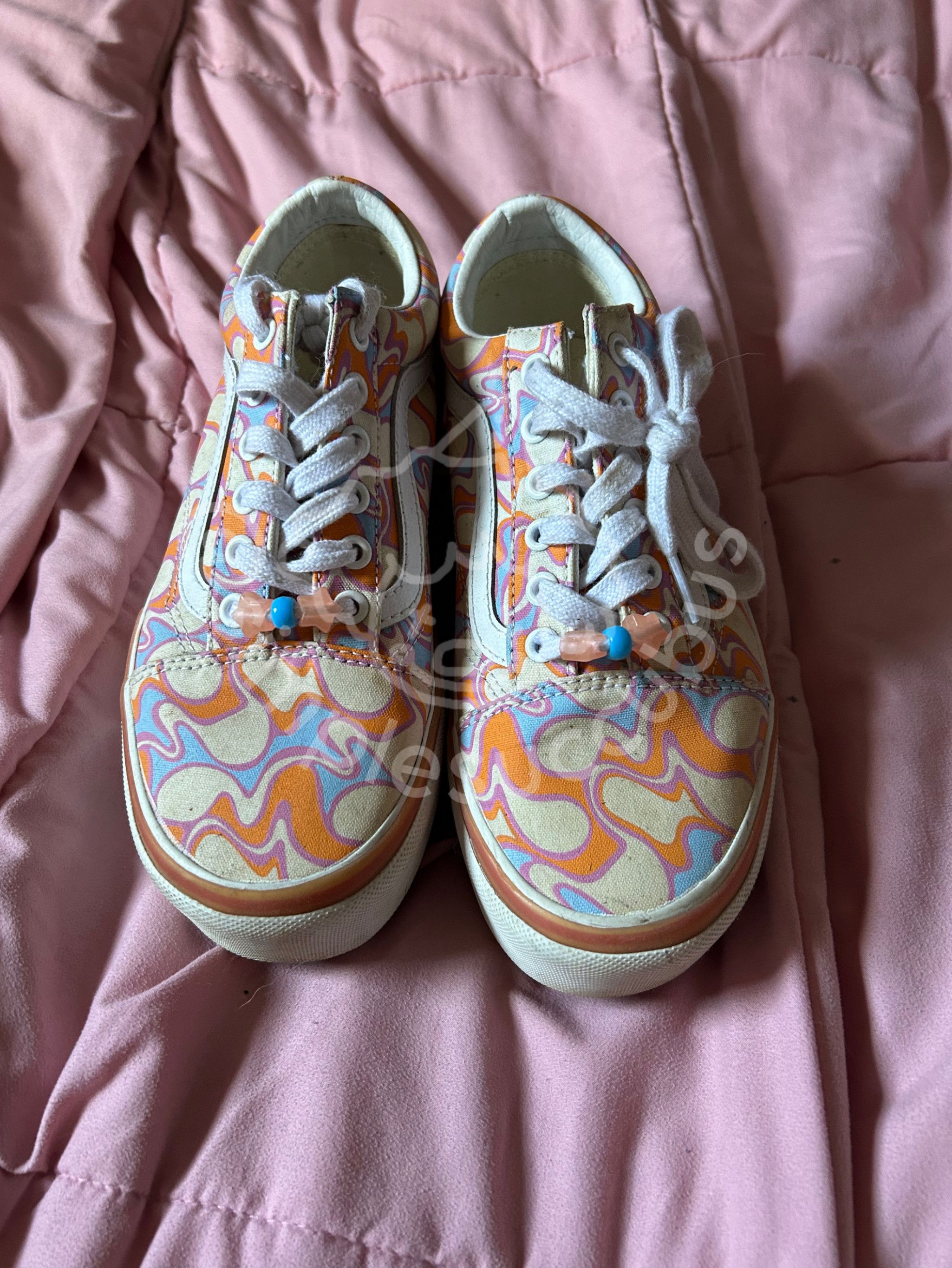 Worn UV Reactive Vans